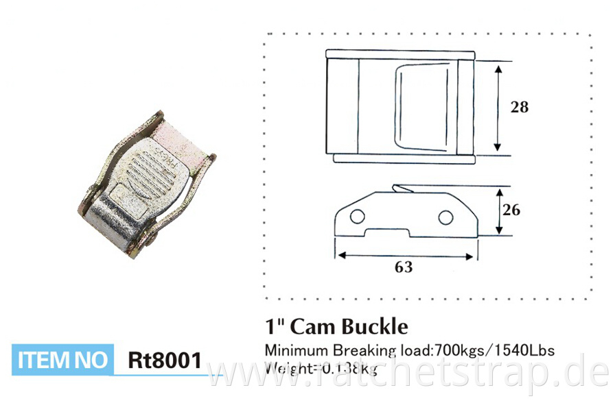 Cam Buckle Size